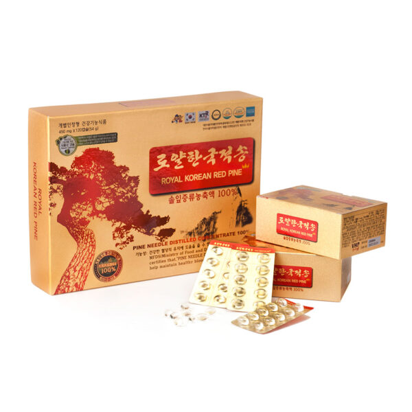 Tinh dầu thông đỏ hoàng gia Hàn Quốc 60v*450mg – Royal (Hộp nhỏ)